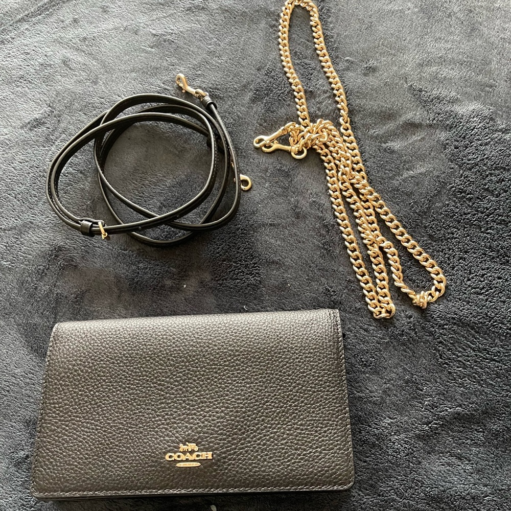 Coach Anna Fold over crossbody clutch